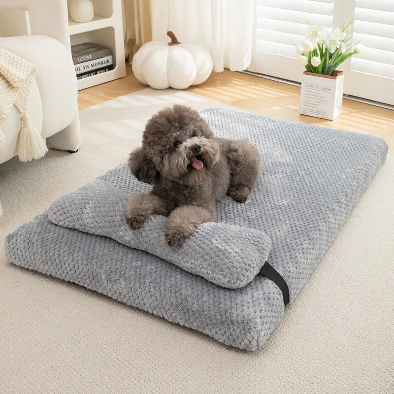 CozyPaws™ Warm Calming Dog Bed with Pillow