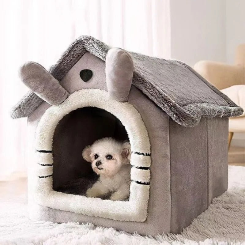 CozyNest™ Washable All-Season Pet House with Cushion