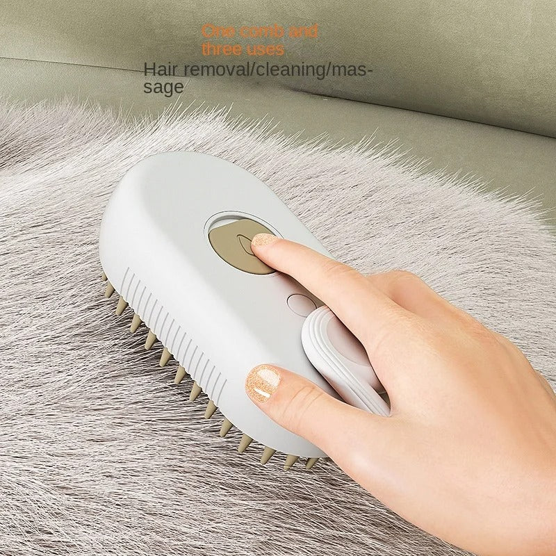 SteamyPaws™ 3-in-1 Grooming Brush