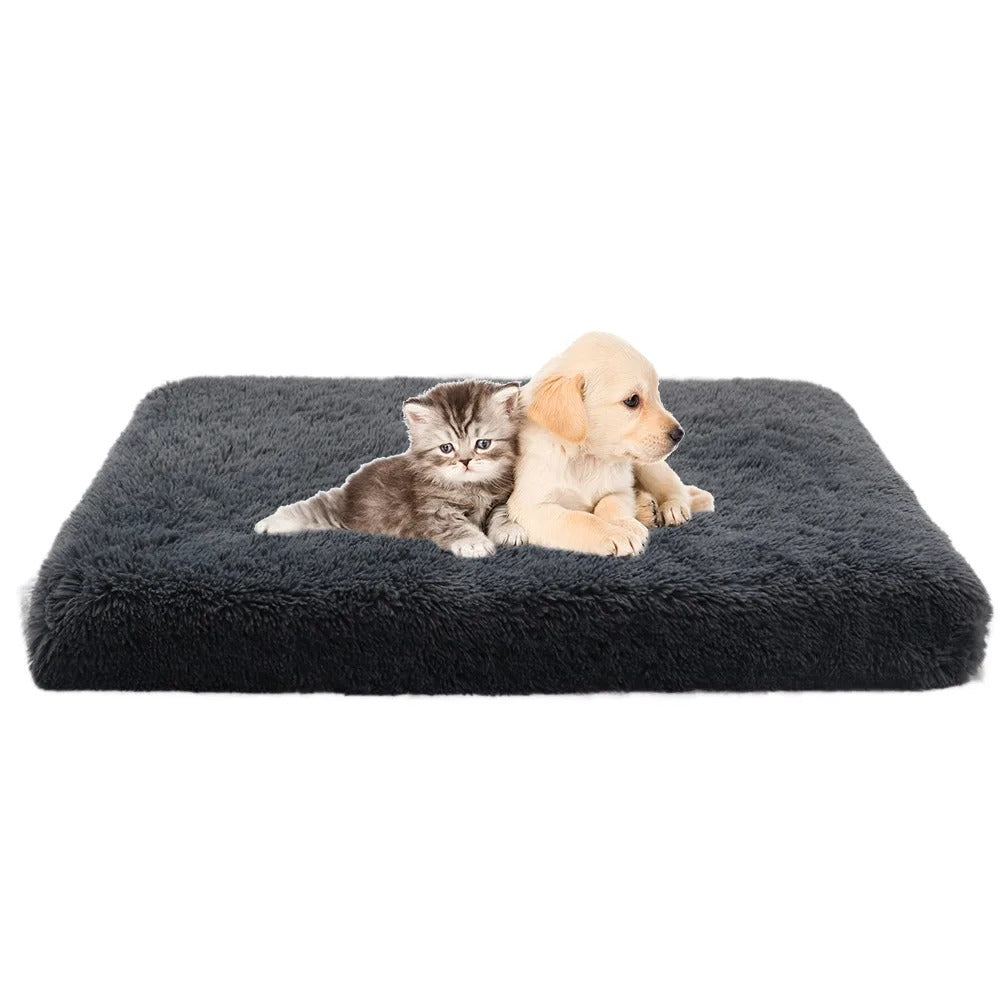 PlushPaws™ Removable Soft Calming Pet Bed Mat for Dogs & Cats