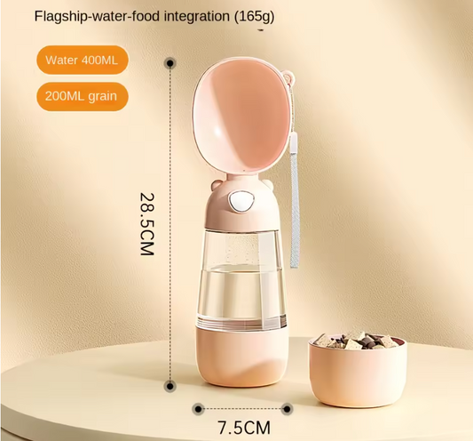 PawGo™ 2-in-1 Pet Water Bottle & Food Container