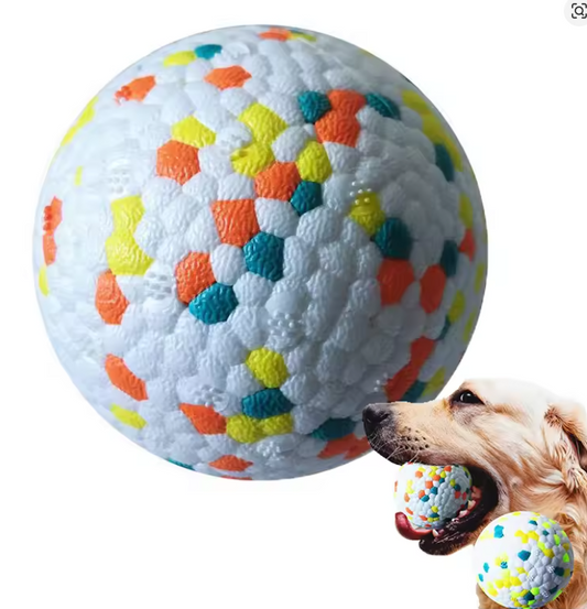 Chew-Resistant Dog Ball – Elastic Rubber Toy for Active Dogs