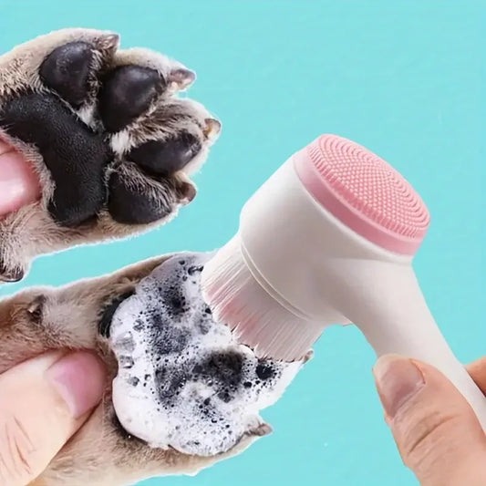 PawClean™ Dual-Sided Silicone Pet Cleaner & Massage Brush