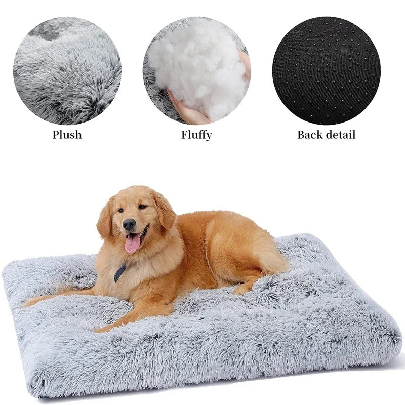 PlushPaws™ Removable Soft Calming Pet Bed Mat for Dogs & Cats