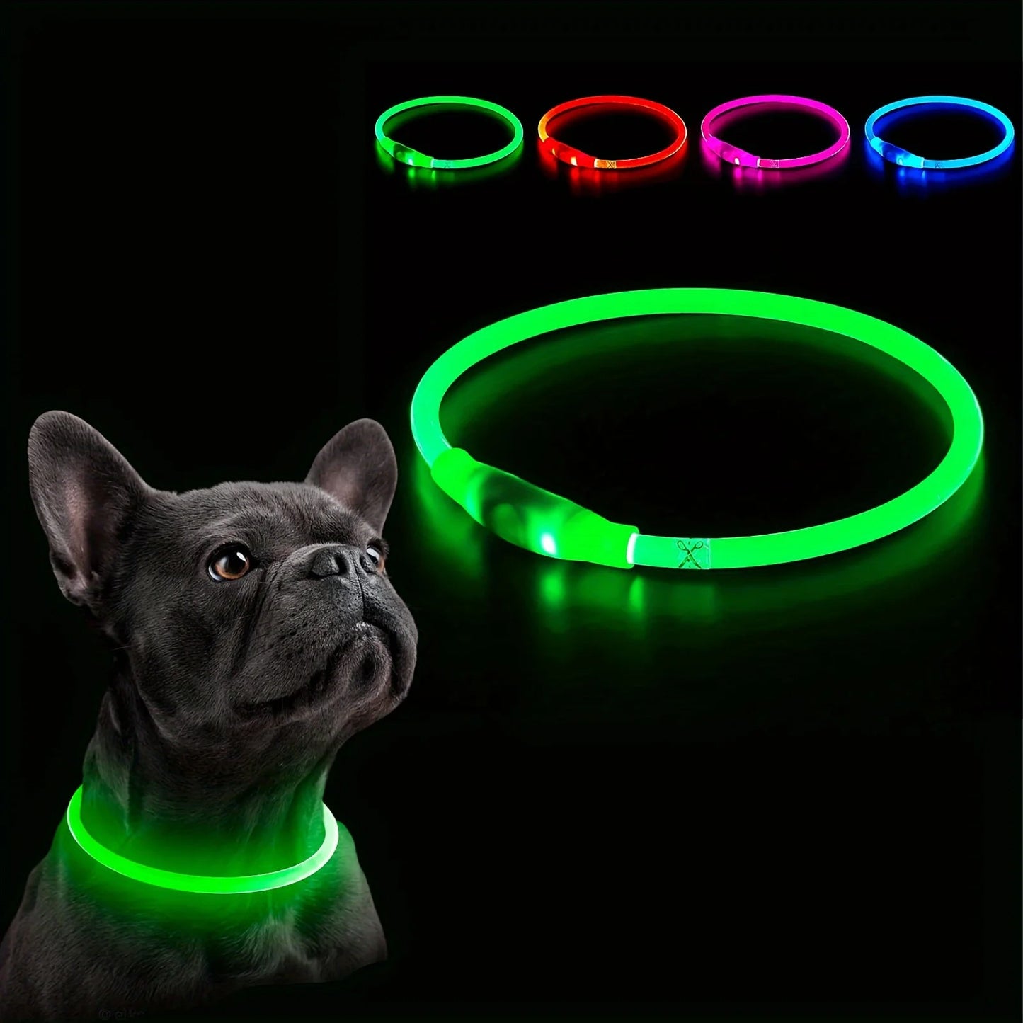 GlowPaw™ LED Rechargeable Anti-Lost Dog Collar